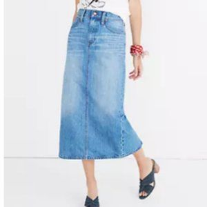 Madewell Midi Jean Skirt